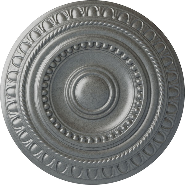 Ekena Millwork Artis Ceiling Medallion (Fits Canopies up to 6 7/8"), Hand-Painted Platinum, 15 3/4"OD x 1 3/8"P CM15ARPLS - main